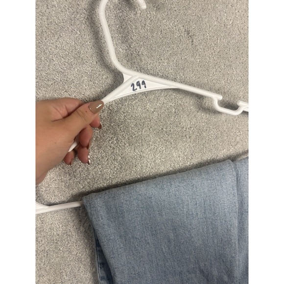 Abercrombie & Fitch Light Blue High Rise Straight Jeans - Picture 7 of 7